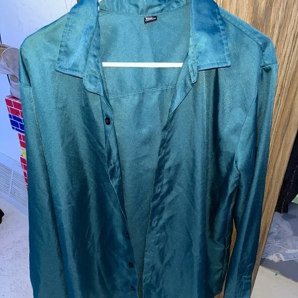 steel blue dress shirt Knit Button-Down Popover Shirt in Steel Blue Pima Pique